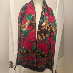 Echo silk floral scarf